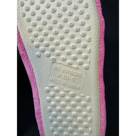 Girls Pink Peeps House Slippers, Size 13-1 - Picture 4 of 6